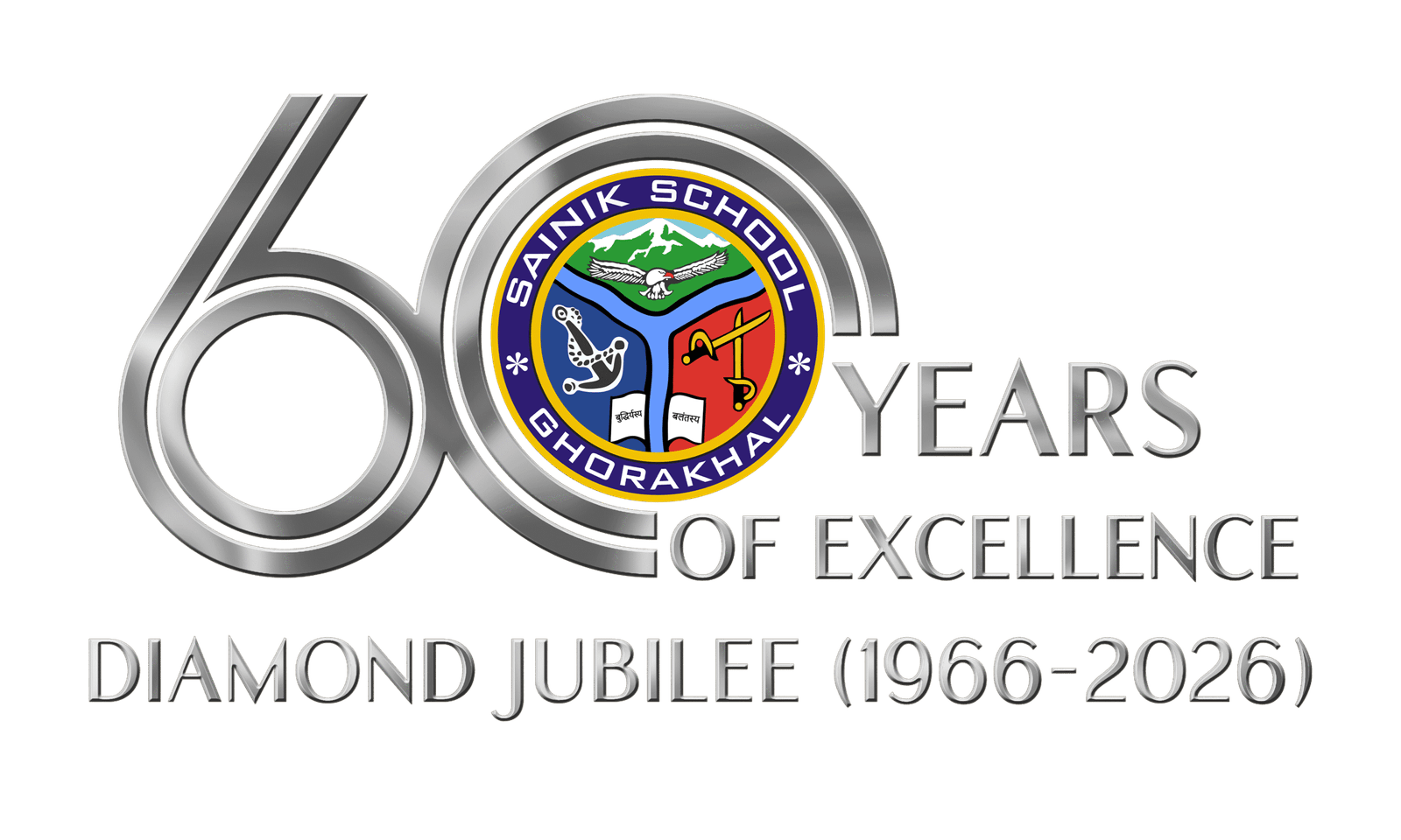 Sainik School Ghorakhal, Diamond Jubilee Logo